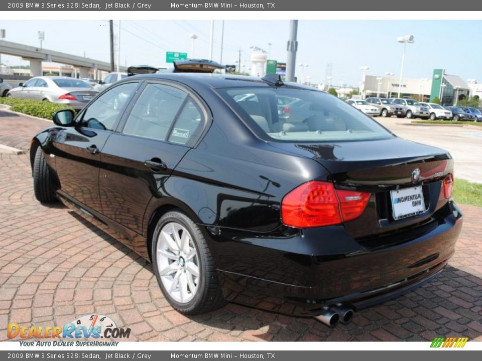 2009 BMW 3 Series 328i Sedan Jet Black / Grey Photo #3