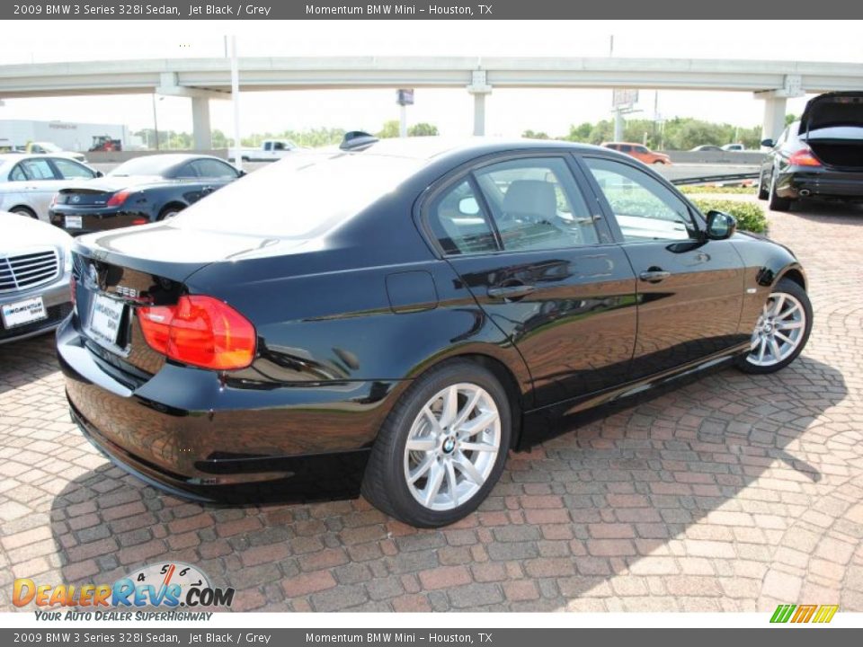 2009 BMW 3 Series 328i Sedan Jet Black / Grey Photo #5