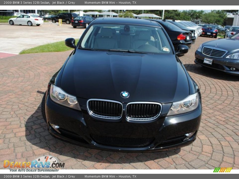 2009 BMW 3 Series 328i Sedan Jet Black / Grey Photo #8