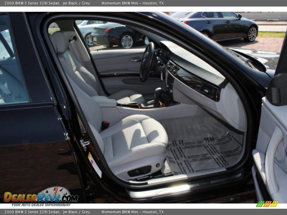 2009 BMW 3 Series 328i Sedan Jet Black / Grey Photo #9