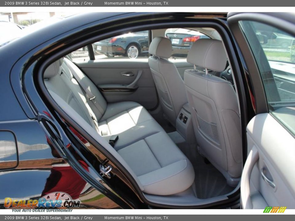 2009 BMW 3 Series 328i Sedan Jet Black / Grey Photo #10