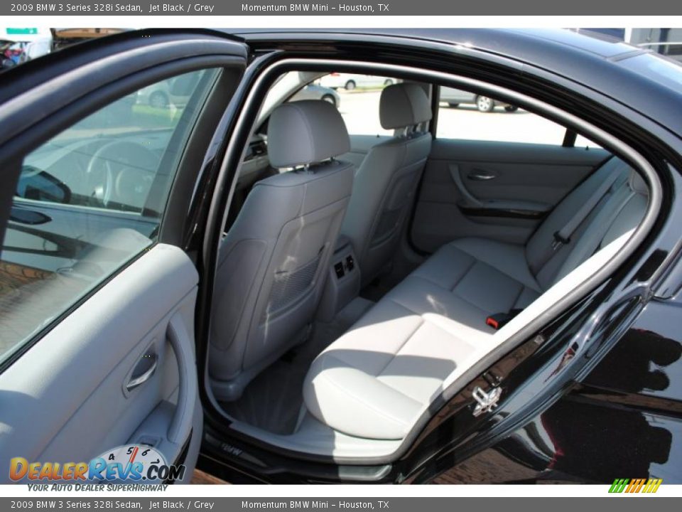 2009 BMW 3 Series 328i Sedan Jet Black / Grey Photo #12