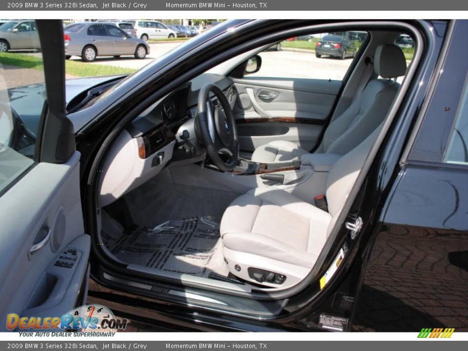 2009 BMW 3 Series 328i Sedan Jet Black / Grey Photo #13
