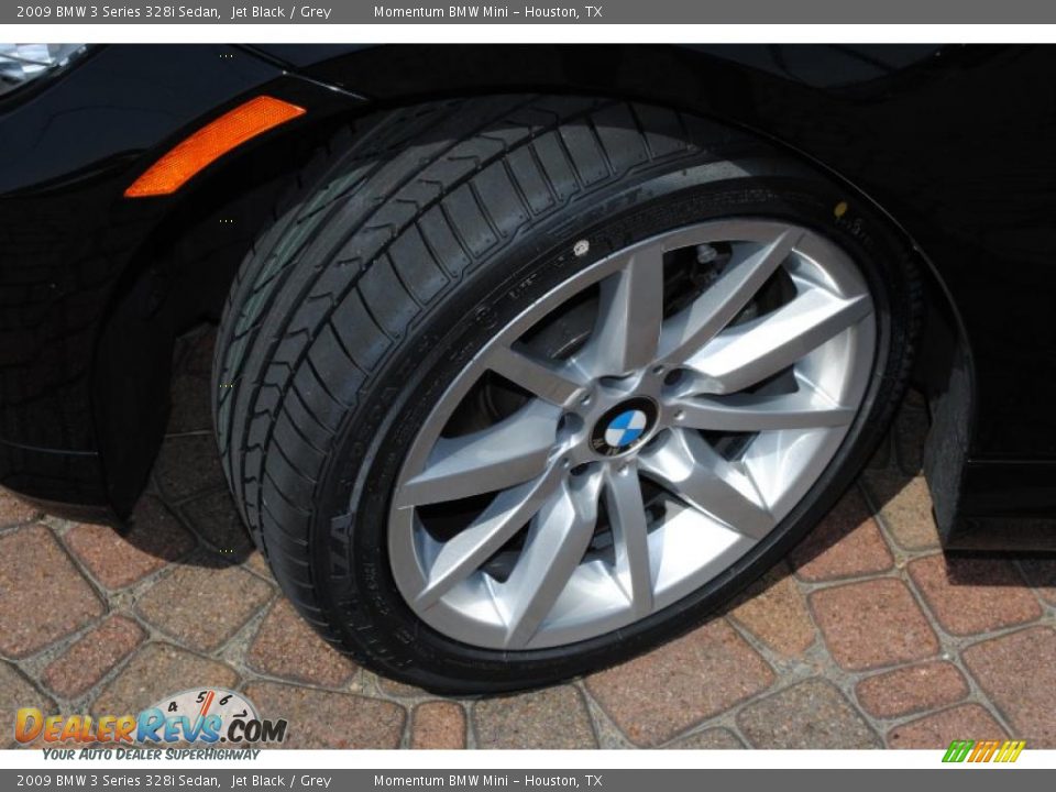 2009 BMW 3 Series 328i Sedan Jet Black / Grey Photo #18