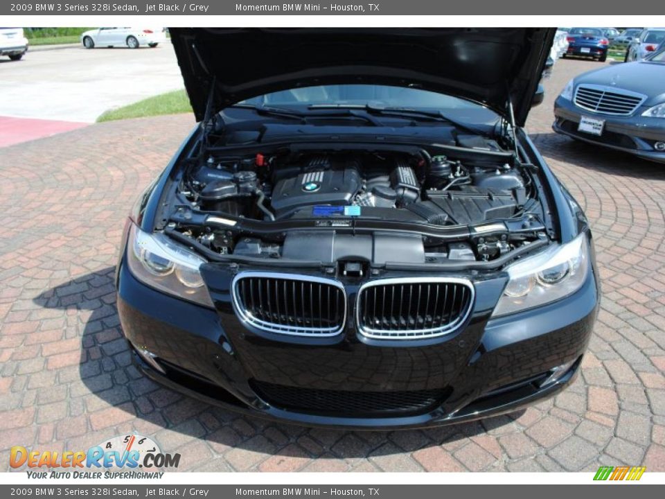 2009 BMW 3 Series 328i Sedan Jet Black / Grey Photo #19