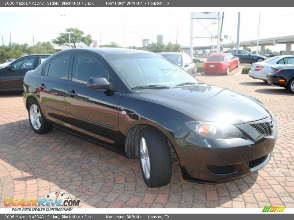 2006 Mazda MAZDA3 i Sedan Black Mica / Black Photo #7