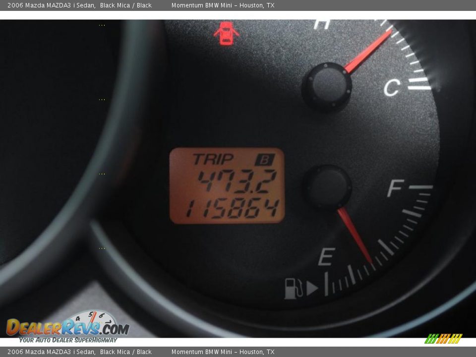 2006 Mazda MAZDA3 i Sedan Black Mica / Black Photo #17