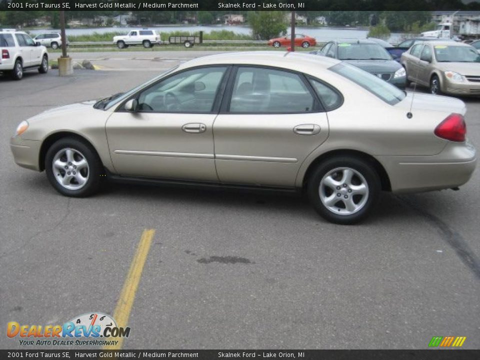 2001 Ford Taurus SE Harvest Gold Metallic / Medium Parchment Photo #6