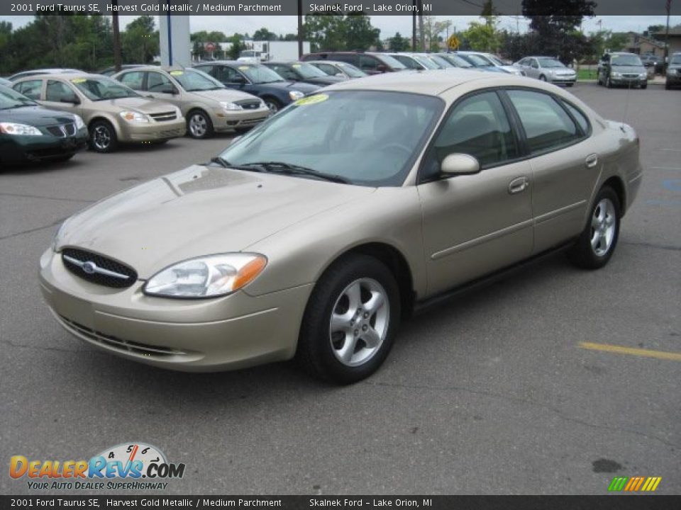 2001 Ford Taurus SE Harvest Gold Metallic / Medium Parchment Photo #7