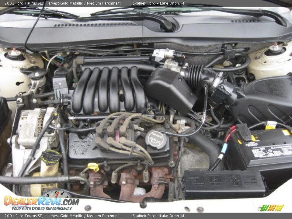 2001 Ford Taurus SE Harvest Gold Metallic / Medium Parchment Photo #27