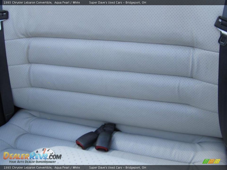 1993 Chrysler Lebaron Convertible Aqua Pearl / White Photo #15