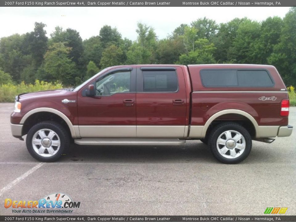 2007 Ford F150 King Ranch SuperCrew 4x4 Dark Copper Metallic / Castano Brown Leather Photo #3