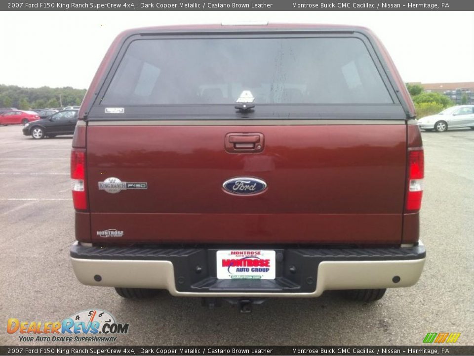 2007 Ford F150 King Ranch SuperCrew 4x4 Dark Copper Metallic / Castano Brown Leather Photo #5