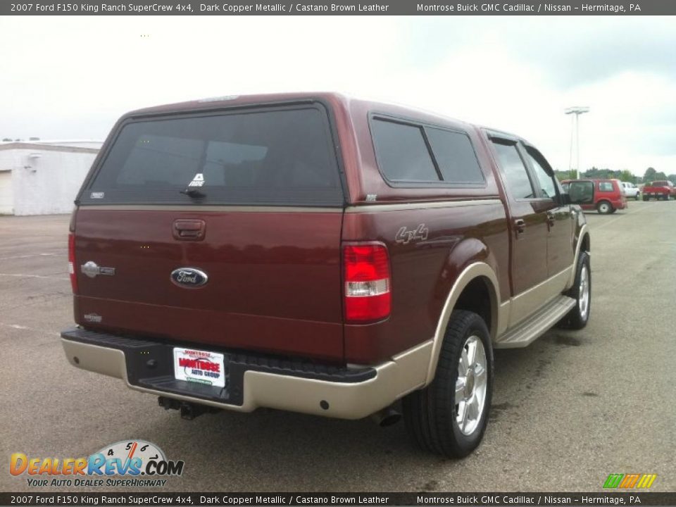 2007 Ford F150 King Ranch SuperCrew 4x4 Dark Copper Metallic / Castano Brown Leather Photo #6