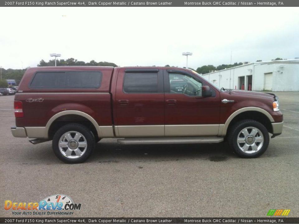 2007 Ford F150 King Ranch SuperCrew 4x4 Dark Copper Metallic / Castano Brown Leather Photo #7