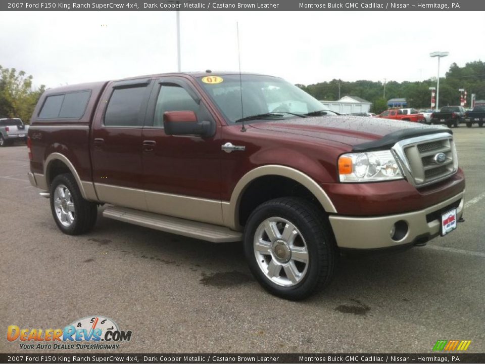 2007 Ford F150 King Ranch SuperCrew 4x4 Dark Copper Metallic / Castano Brown Leather Photo #8