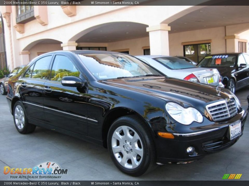 2006 Mercedes-Benz C 350 Luxury Black / Black Photo #1