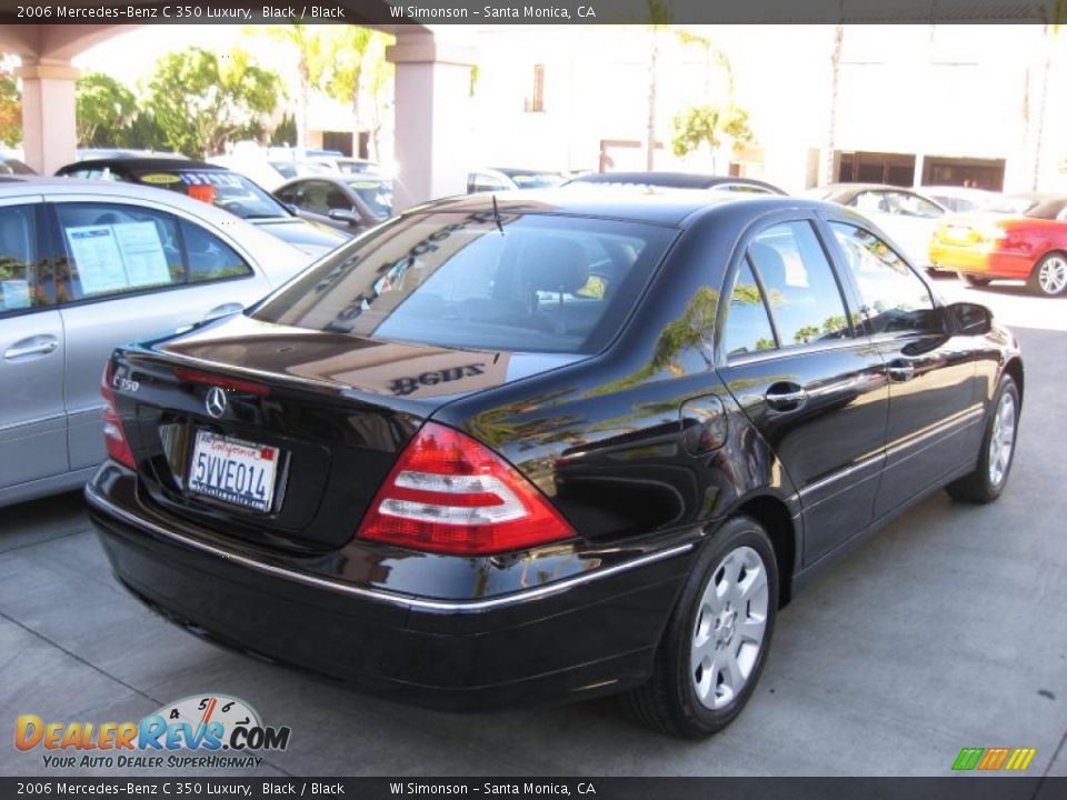 2006 Mercedes-Benz C 350 Luxury Black / Black Photo #2