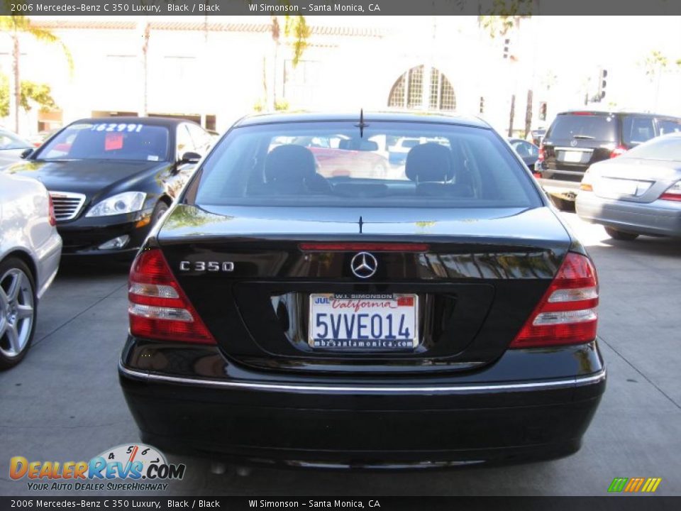 2006 Mercedes-Benz C 350 Luxury Black / Black Photo #3