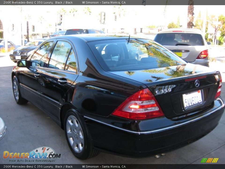 2006 Mercedes-Benz C 350 Luxury Black / Black Photo #4