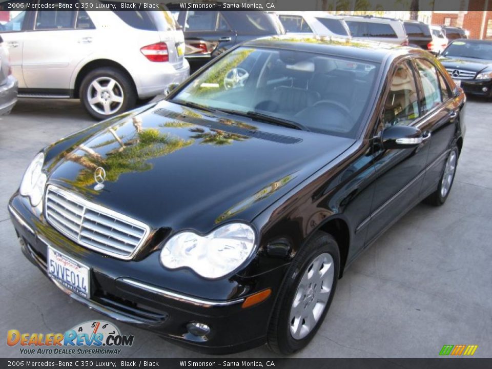 2006 Mercedes-Benz C 350 Luxury Black / Black Photo #5