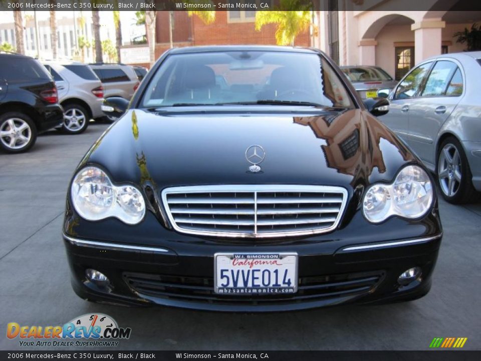 2006 Mercedes-Benz C 350 Luxury Black / Black Photo #6