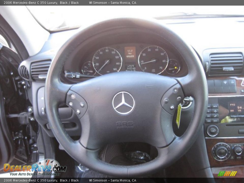 2006 Mercedes-Benz C 350 Luxury Black / Black Photo #15