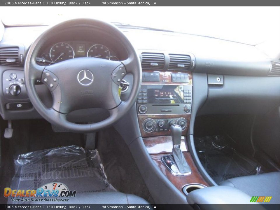 2006 Mercedes-Benz C 350 Luxury Black / Black Photo #19