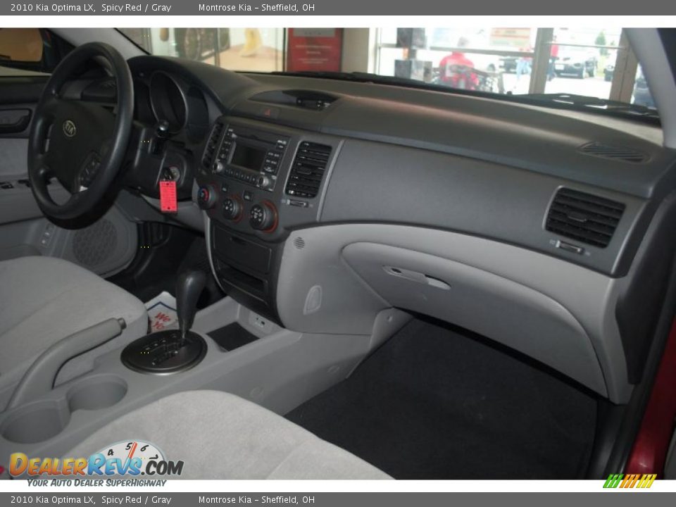 2010 Kia Optima LX Spicy Red / Gray Photo #14