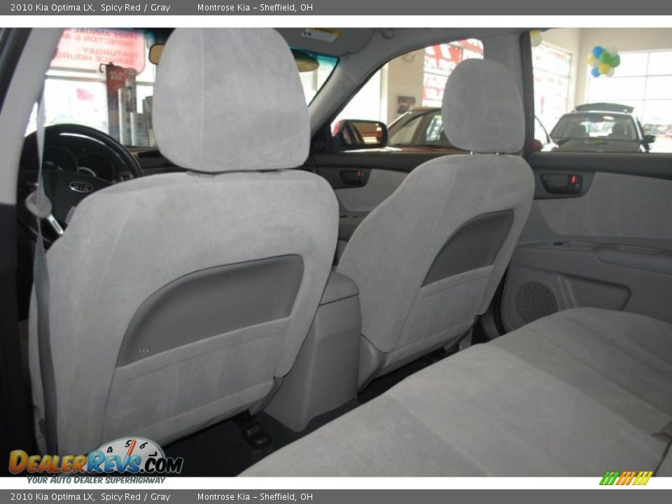 2010 Kia Optima LX Spicy Red / Gray Photo #16