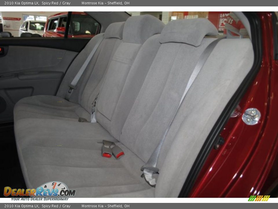 2010 Kia Optima LX Spicy Red / Gray Photo #17