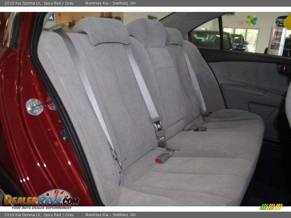 2010 Kia Optima LX Spicy Red / Gray Photo #18