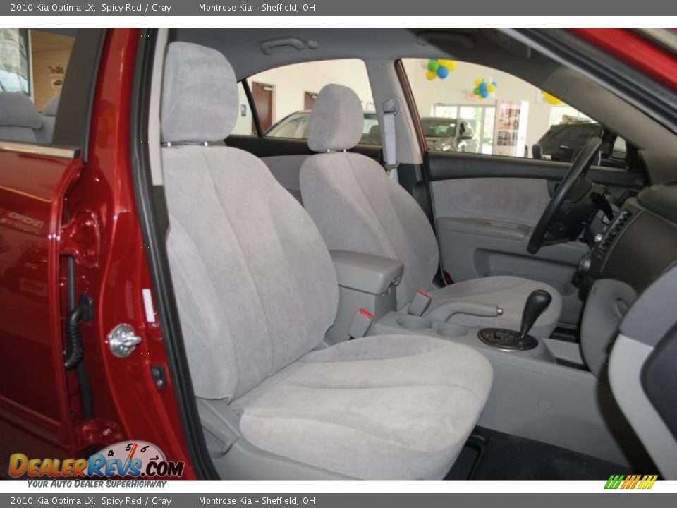 2010 Kia Optima LX Spicy Red / Gray Photo #20