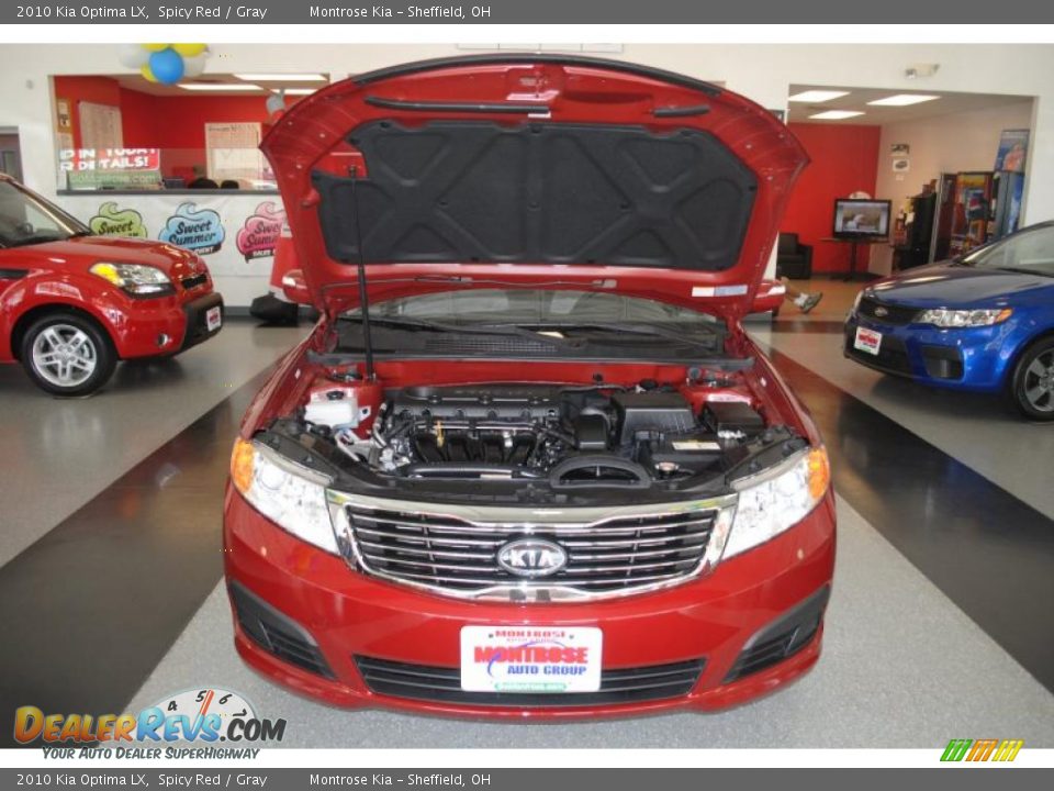 2010 Kia Optima LX Spicy Red / Gray Photo #21