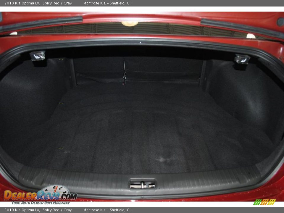 2010 Kia Optima LX Spicy Red / Gray Photo #24