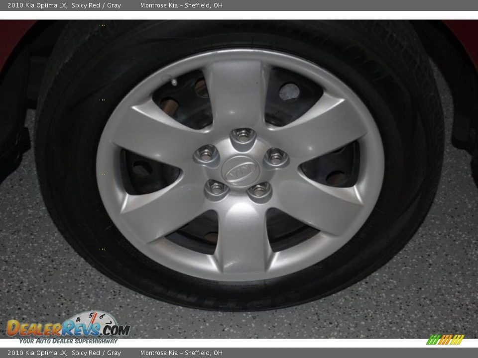 2010 Kia Optima LX Spicy Red / Gray Photo #26
