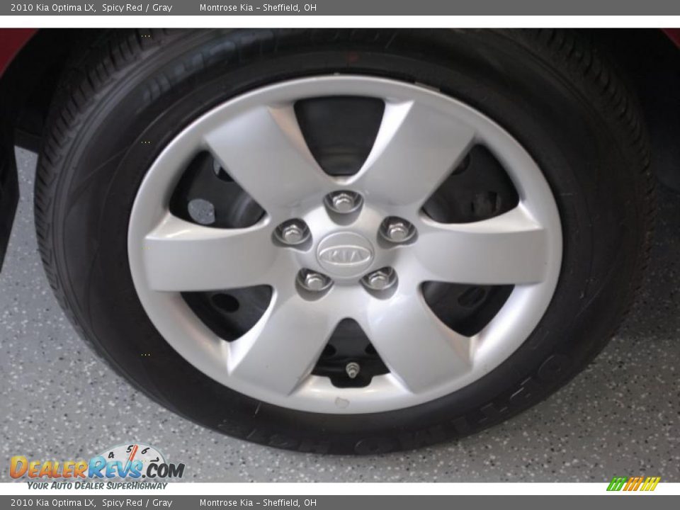 2010 Kia Optima LX Spicy Red / Gray Photo #27