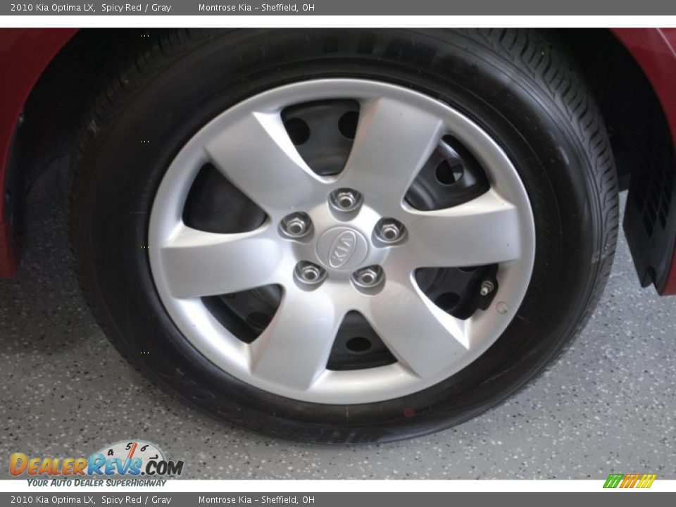 2010 Kia Optima LX Spicy Red / Gray Photo #28