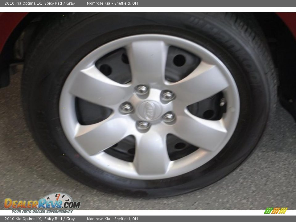 2010 Kia Optima LX Spicy Red / Gray Photo #29