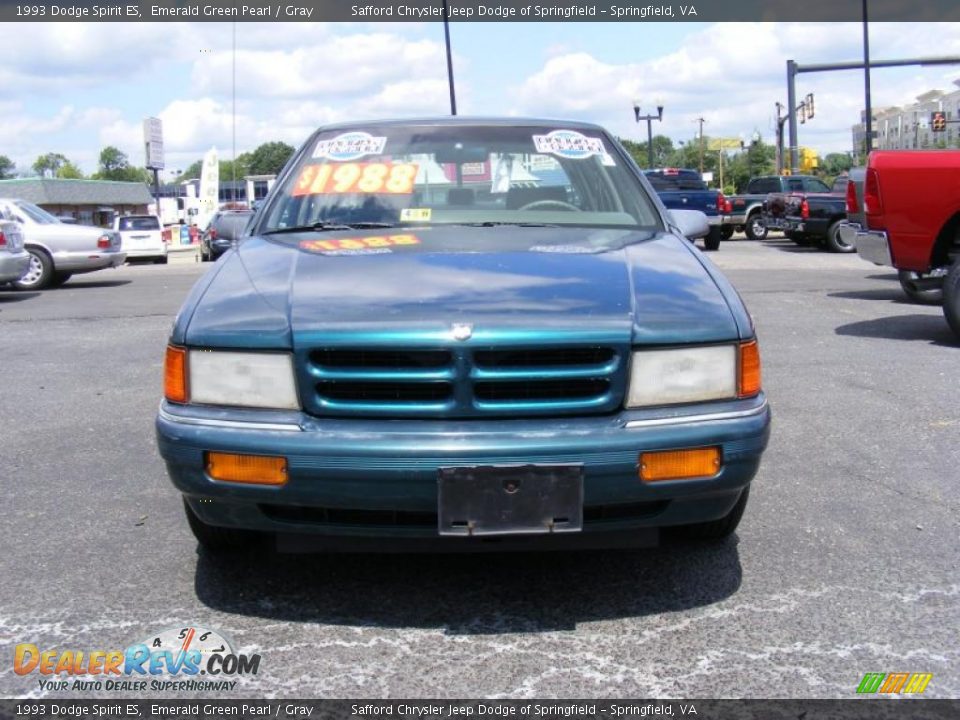 1993 Dodge Spirit ES Emerald Green Pearl / Gray Photo #2