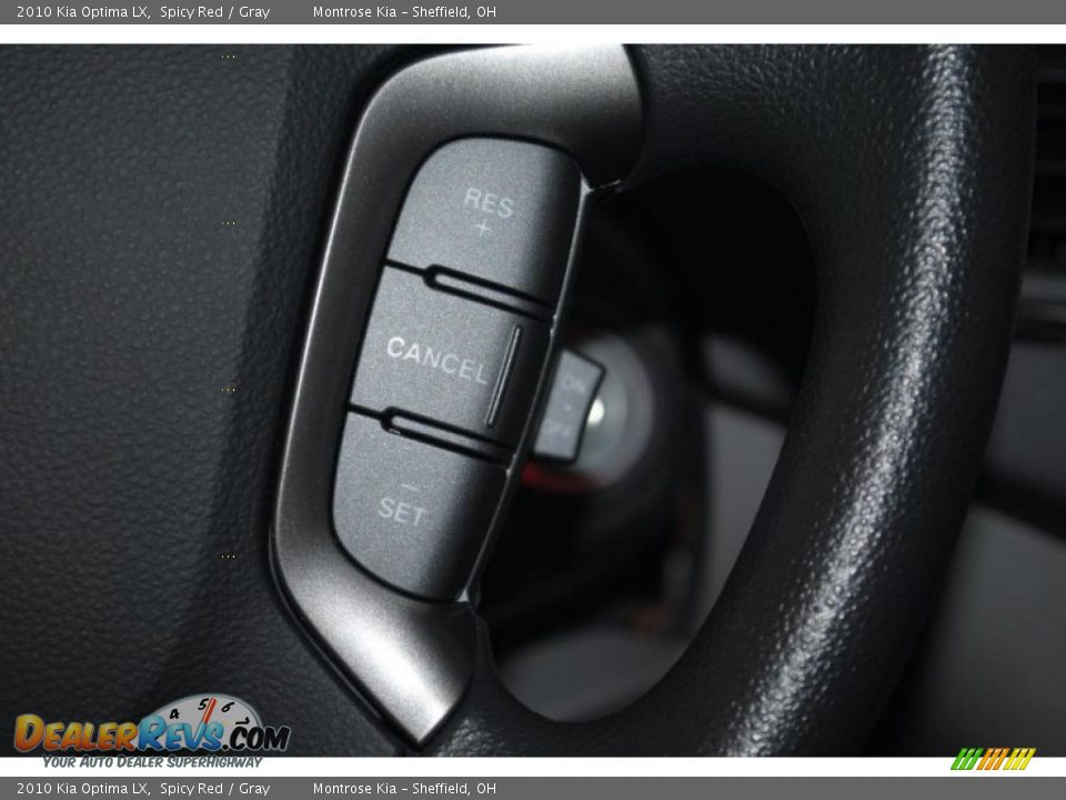 2010 Kia Optima LX Spicy Red / Gray Photo #33