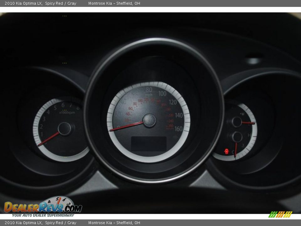2010 Kia Optima LX Spicy Red / Gray Photo #34