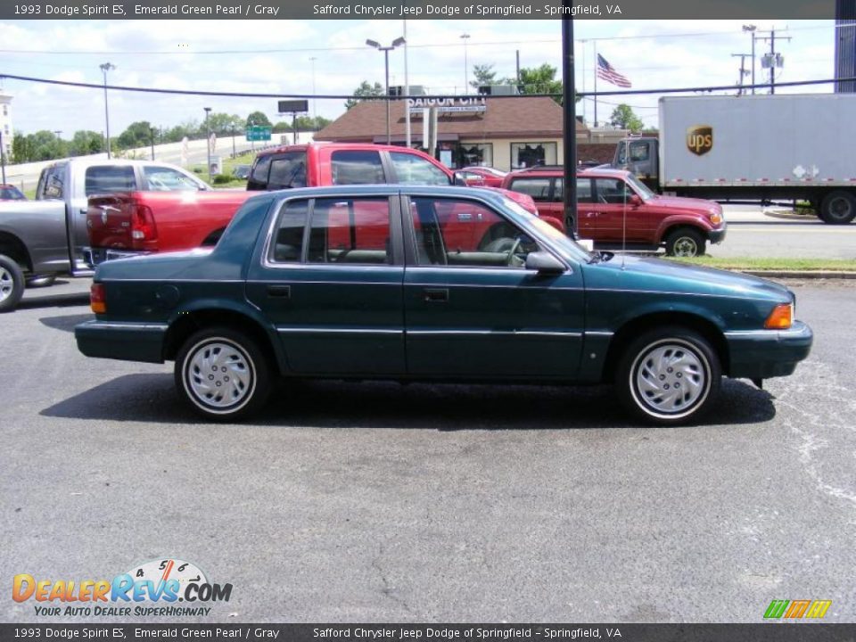 1993 Dodge Spirit ES Emerald Green Pearl / Gray Photo #4