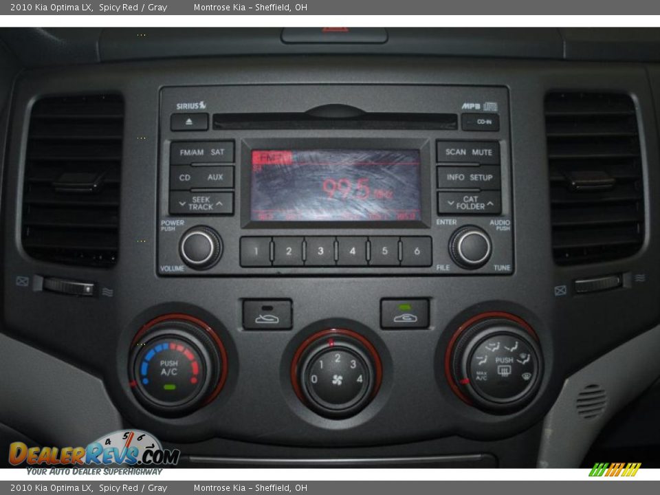 2010 Kia Optima LX Spicy Red / Gray Photo #36