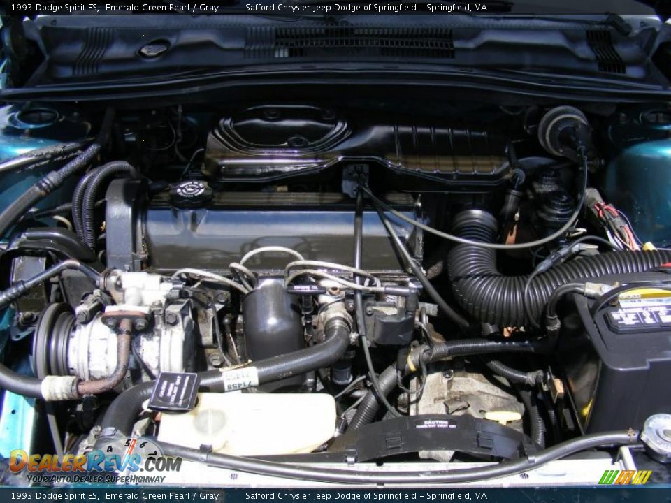 1993 Dodge Spirit ES Emerald Green Pearl / Gray Photo #11