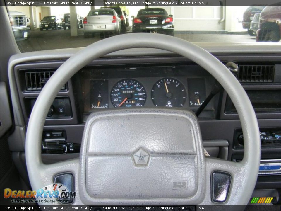 1993 Dodge Spirit ES Emerald Green Pearl / Gray Photo #13
