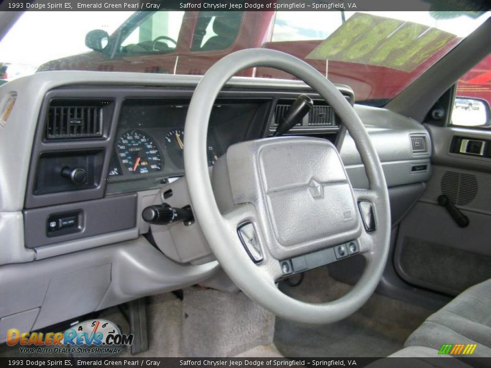 1993 Dodge Spirit ES Emerald Green Pearl / Gray Photo #16