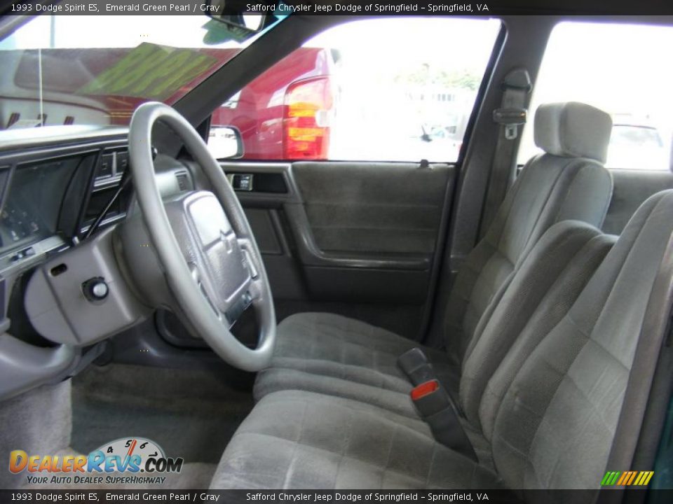 1993 Dodge Spirit ES Emerald Green Pearl / Gray Photo #17