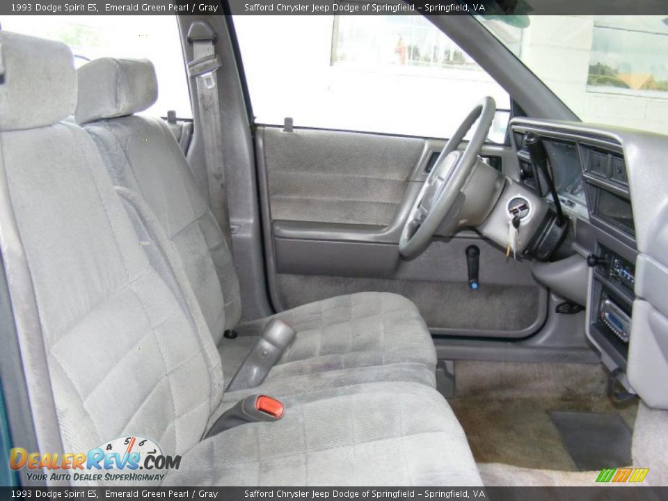 1993 Dodge Spirit ES Emerald Green Pearl / Gray Photo #24