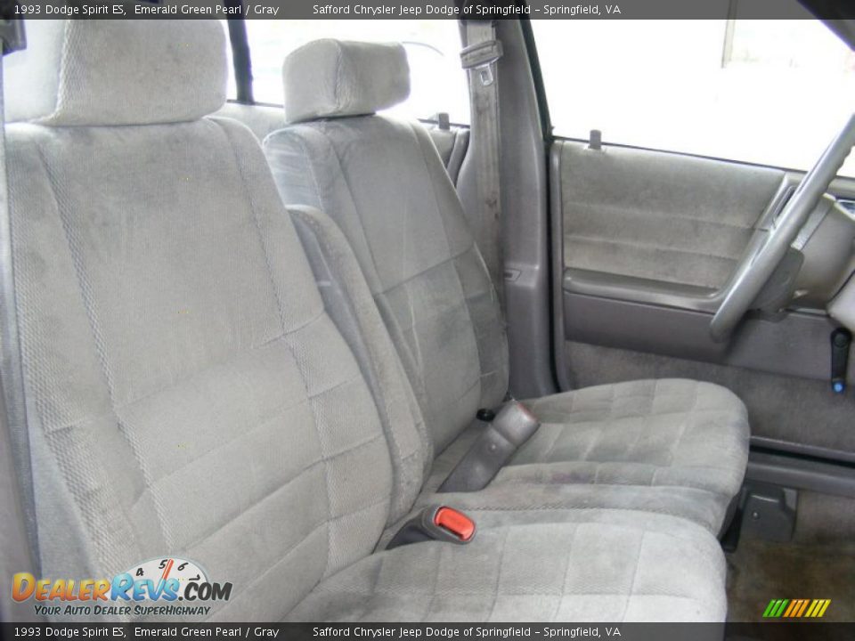 1993 Dodge Spirit ES Emerald Green Pearl / Gray Photo #25